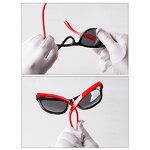 Sunglasses Manufacturer - 2025 Custom Logo Sports Fashionable Kids Silicone TR90 Eyeglasses Polarized UV400 Black Lens