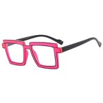 Glasses Manufacturer - Fluorescence Green Fashion Square TR90 Photochromic Blue Light Filter Designer Comic Eyeglasses Frames