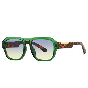 Sunglasses Manufacturer - Factory Wholesale Square Stylish for Men Women PC Lens UV400 Blocked Metal Double Bridge Frame Custom Goggles