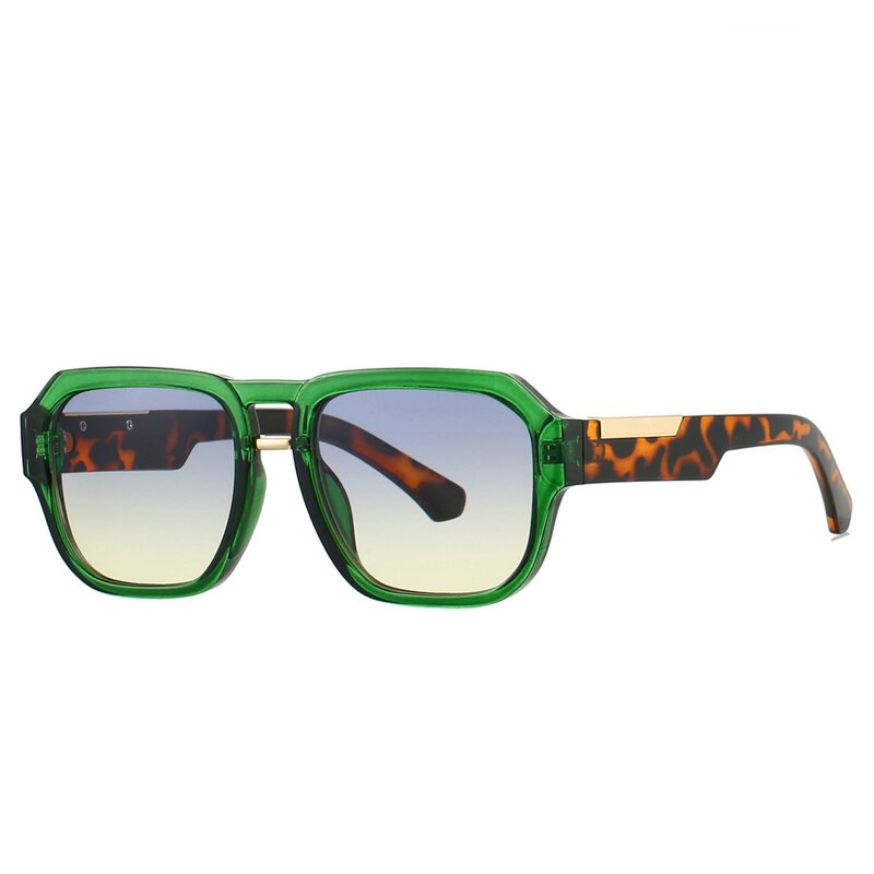 Sunglasses Manufacturer - Factory Wholesale Square Stylish for Men Women PC Lens UV400 Blocked Metal Double Bridge Frame Custom Goggles