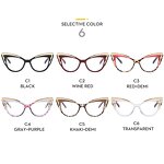 Glasses Manufacturer - Elegant Cat Eye Optical Frames 2025 New Ladies Transparent Computer Eyewear Women Leopard Frame Butterfly