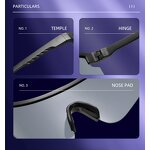 Sunglasses Manufacturer - Wholesale Riding Glasses Sports Eyewear Cycling Big Square Frame Reflective for Man