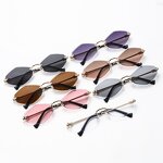 Sunglasses Manufacturer - Sexy Small Frame Hexagon Rimless Punk for Lady Male Frameless Eyewear