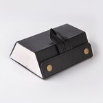 Glasses Case Manufacturer - 3 Pairs of Glasses Storage Boxes Portable Glasses Case Hanging Bags PU Folding Eyewear Boxes Custom Logo