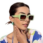 Sunglasses Manufacturer - Fashion Vintage Square for Women Purple Frame Shades Candy Jelly Colors Custom UV400