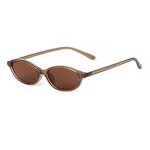 Sunglasses Manufacturer - Slim Small Oval Frame Shades UV400 Protection Full Frame for Women