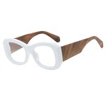 Glasses Manufacturer - Fashion Candy Color Oval Big Round Frame Wide Arms Optical for Women Clear Lens Computer Eyewear