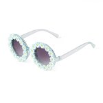 Sunglasses Manufacturer - Hot Selling Custom Logo Round Kids Gradient UV400 Protection Shades Cute Flower Fashion for Girls