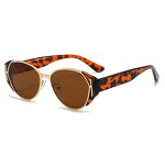 Sunglasses Manufacturer - Trendy Unisex Fashionable Classic Tortoiseshell UV400 TR90 Custom Small Frame Cat Eye Irregular for Men Women