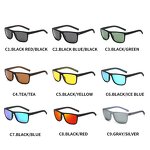 Sunglasses Manufacturer - Mens Polarized Outdoor Square Cycling Sports Eyewear UV400 Reflective Lenses Driving Fishing