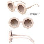 Sunglasses Manufacturer - Wholesale High End Girls Colorful UV400 Cute Round Flower for Baby Kids
