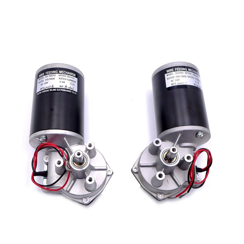Wire Feeder Engine Motor Manufacturer - 76ZY01 DC24 for MIG Welding Machine Steel Material Without Bracket Assembly