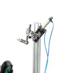 Welding Positioner Manufacturer - 50KG Combinatorial Turntable HD-50 With D200 Chuck and Pneumatic Torch Holder Center Hole 25mm/65mm