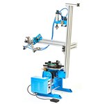 Welding Positioner Manufacturer - 50KG Combinatorial Turntable HD-50 With D200 Chuck and Pneumatic Torch Holder Center Hole 25mm/65mm