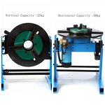Welding Positioner Manufacturer - 50KG Combinatorial Turntable HD-50 With D200 Chuck and Pneumatic Torch Holder Center Hole 25mm/65mm
