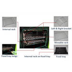 Electric Steam Oven Manufacturer - Combined for Toasting and Pizza 52 Liter Capacity
