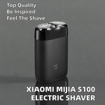 Electric Razor Manufacturer - Xiaomi Mijia S100 Two Floating Heads Portable Waterproof USB Rechargeable Steel Men 12 Months Warranty