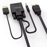 VGA to HDMI Cable Manufacturer - New Arrival High Definition Video Conversion Stereo Adapter for Computer TV Connection