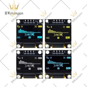 0.96 Inch OLED LCD Screen Module - Manufacturer Blue Yellow White I2C IIC Communication