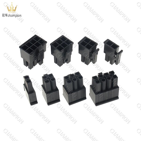 5557 Male Shell Connector - Manufacturer Black 4.2mm Double Row 2P-24P