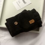 Fingerless Gloves Manufacturer - Knitted Winter Thicken Warm Touch Screen for Men Women Half Finger Student