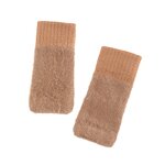 Plush Gloves Manufacturer - 1 Pair Women Winter Keep Warm Elasticity Soft Half Fingers Imitation Mink Fur Knitted