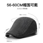 Winter Cap Manufacturer - Thick Warm for Men Solid Black Grey Flat 5 Panel Beret with Ear Flaps