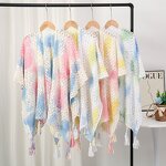 Shawl Scarf Manufacturer - Ethnic 2025 New Fashion Knitted Tassel Hollowed Out Anti Roll Cloak for Women