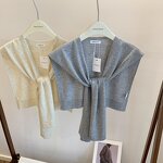 Knitted Wool Shawl Manufacturer - 2025 New Collar Small Decorative Collar Wool Knot Decorative Scarf