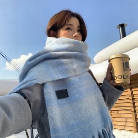 Cashmere Plush Scarf Manufacturer - New Imitatie Ladies Winter Warm Oversized Windproof Outdoor Plaid Tassel Soft