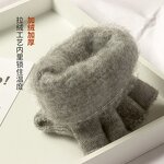 Fingerless Gloves Manufacturer - Knitted Winter Thicken Warm Touch Screen for Men Women Half Finger Student