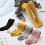 Girls' Pantyhose Manufacturer - 2024 Spring Summer New Korean Edition Solid Color Children's Socks Infant