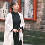 Capes Shawls Manufacturer - 2025 New Plain Color Hollowed Out Tassel Ponchos for Ladies Knit Cardigans Cloaks