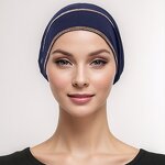 Cotton Hijab Manufacturer - Wholesale 2025 New Elastic Tie Back Inner Caps Underscarf Women Islamic Headscarf