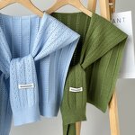 Cape Wrap Cardigan Manufacturer - Women's Autumn Slouchy Knitted Shawl Scarf Cape Accessories for Adults