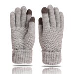 Stretch Knit Gloves Manufacturer - Female Mittens Winter Warm Accessories Magic Touch Screen Sensory for Women