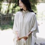 Capes Shawls Manufacturer - 2025 New Plain Color Hollowed Out Tassel Ponchos for Ladies Knit Cardigans Cloaks