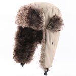 Winter Trapper Hat Manufacturer - Men's Aviator Trooper Earflap Warm Russian Waterproof Ski Bomber Ear Protectors