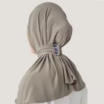 Jersey Hijab Manufacturer - Premium with Rope Women Luxury Fashion Turnkey Headscarf Khimar