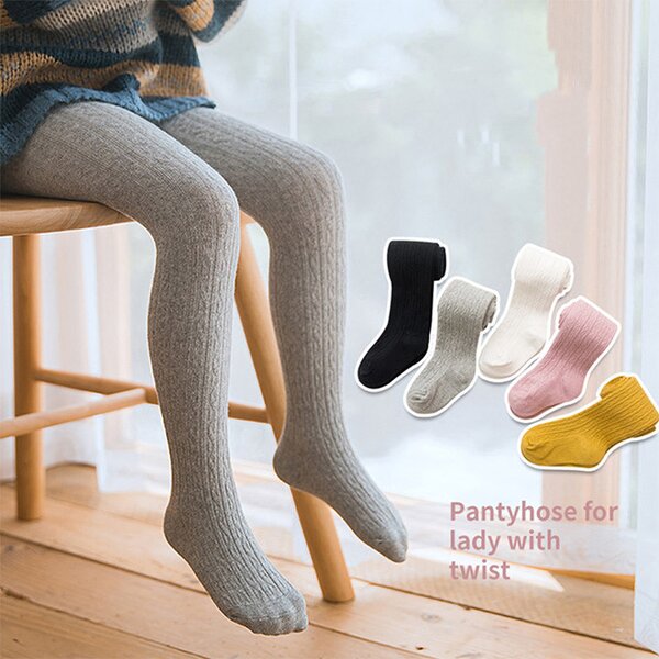 Girls' Pantyhose Manufacturer - 2024 Spring Summer New Korean Edition Solid Color Children's Socks Infant