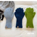 Touch Screen Gloves Manufacturer - New Designs Wool Touchable Finger Splitting for Women's Knitted Warm Solid Color