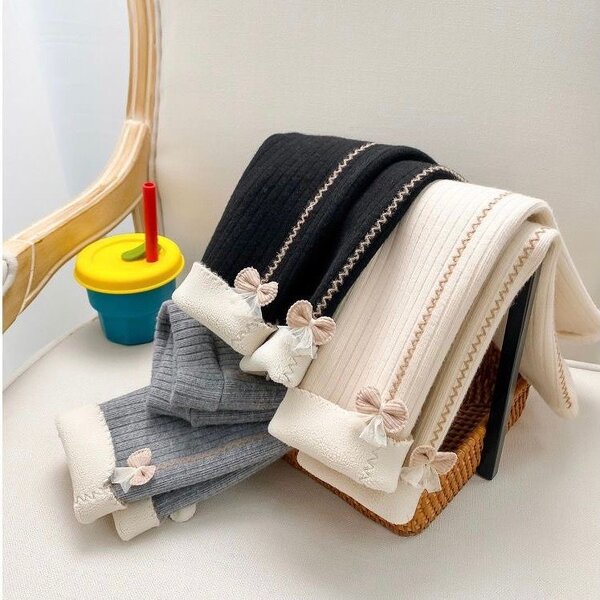 Girls Kids Pants Manufacturer - New Fashion Four Seasons Children's Leggings Cotton Velvet Elastic Waist 2-8 Years