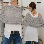 Knitted Shawl Manufacturer - Autumn Winter High Quality Hollow-out Extended Double Sleeve Cape Warm for Women