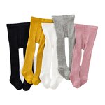 Girls' Pantyhose Manufacturer - 2024 Spring Summer New Korean Edition Solid Color Children's Socks Infant