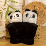 Cat Paw Fingerless Gloves Manufacturer - Cute Fluffy Claw Warm Soft Plush Half Finger for Women Winter Christmas