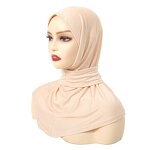Jersey Hijab Manufacturer - Premium with Rope Women Luxury Fashion Turnkey Headscarf Khimar