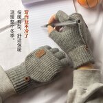 Fingerless Gloves Manufacturer - Knitted Winter Thicken Warm Touch Screen for Men Women Half Finger Student
