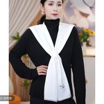 Neck Guard Scarf Manufacturer - Korean Summer Air Conditioning Collar Female Knit Thin Autumn Knotted Cape for Women