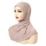 Jersey Hijab Manufacturer - Premium with Rope Women Luxury Fashion Turnkey Headscarf Khimar