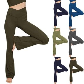 Yoga Leggings Manufacturer - Pure Colors Slim Fit Black Casual Pencil Women's Workout Seamless High Elastic